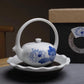 Modern Design 4-pc Porcelain Tea Set with gift box