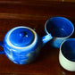 Oryoqi®️Handmade Pottery Blue Christmas collection